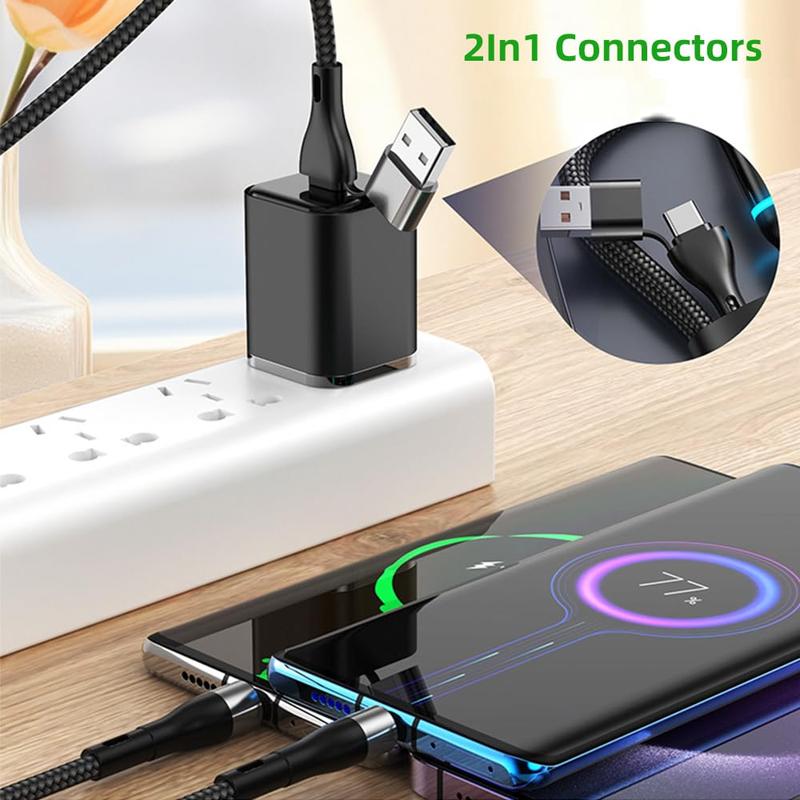 100W Multi-function 3-in-1 Fast Charging Cable, Two-to-three Fast Charging Data Cable and High-power Charging Cable, Universal Tablet & Computer Accessories