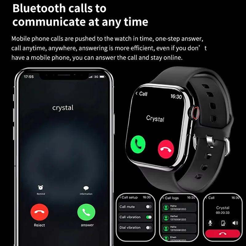 For Apple Watch 10 New GPS NFC Smart Watch Men Women Wireless Charging BT Call Waterproof HD AMOLED Smartwatch For Android IOS