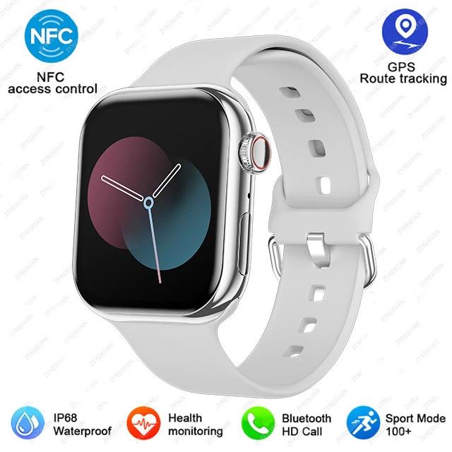 For Apple Watch 10 New GPS NFC Smart Watch Men Women Wireless Charging BT Call Waterproof HD AMOLED Smartwatch For Android IOS