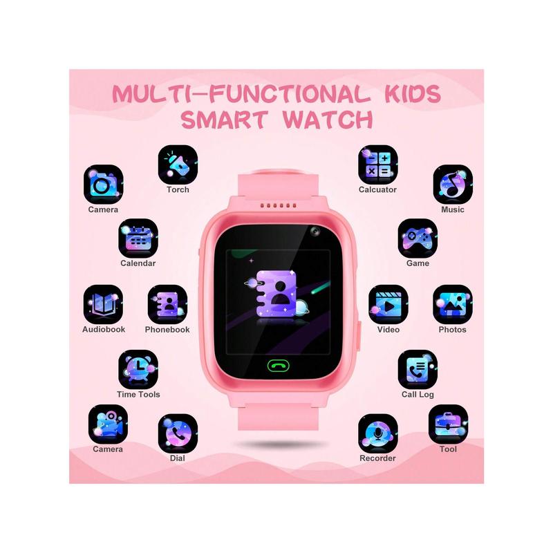 [DDB] Kids Watches Children Watch Kids Smartwatch With Text&Call Games Camera Recorder Alarm Flashlight Music Player For 3-12 Boys Girls Gifts [Good gift choices]