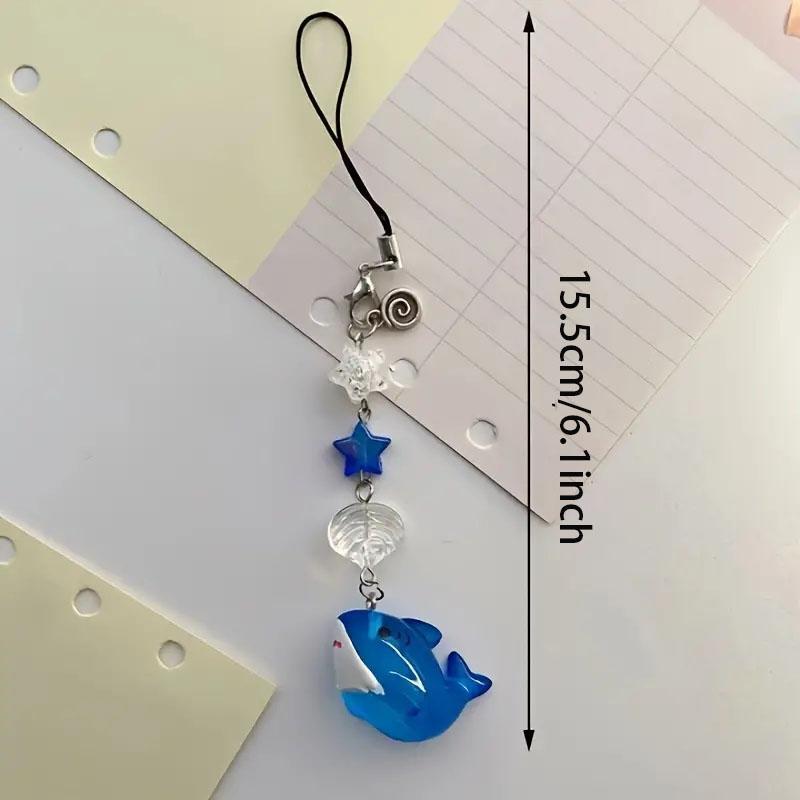 Cute Shark Design Phone Chain for Smartphone, Creative Cell Phone Decorative Lanyard, Fashion Phone Charm for Women & Girls, Phone Accessories, Mobile Phone Decoration Accessories