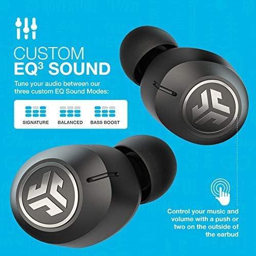 JLab JBuds Air ANC True Wireless Earbuds, Black, Active Noise Canceling, Low Latency Movie Mode, Dual Connect, IP55 Sweatproof, 3 EQ Settings Audio Bluetooth