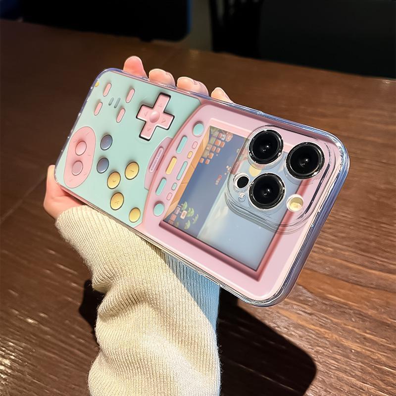 Cute Game Console Design Phone Case, Creative Phone Protective Cover, Phone Accessory Compatible with iPhone 16 15 14 13 12 11 Plus Pro Pro Max