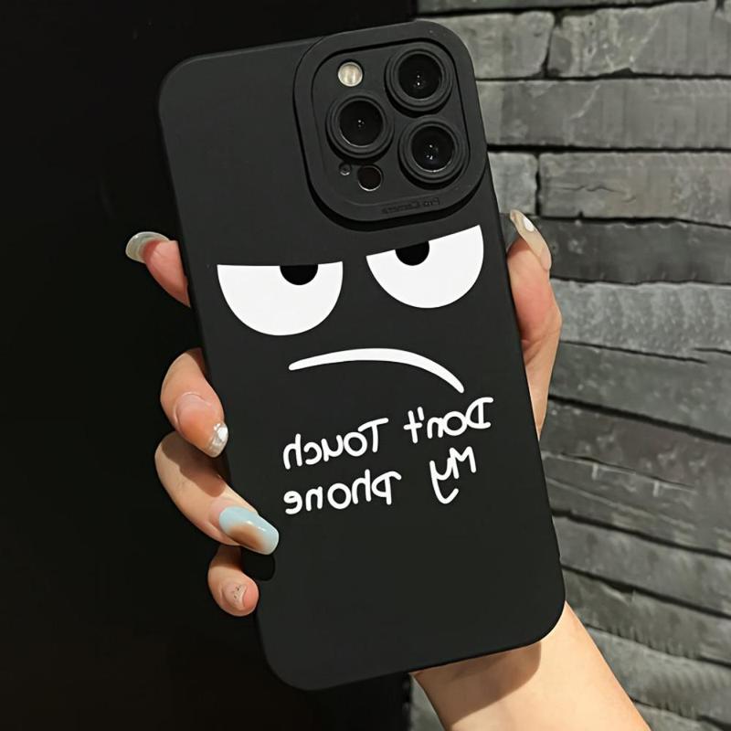 Funny Letter Pattern Phone Case, Full Body Shockproof Phone Protective Cover, Fashion Phone Accessories Compatible with iPhone 15 14 13 12 11 XR Series