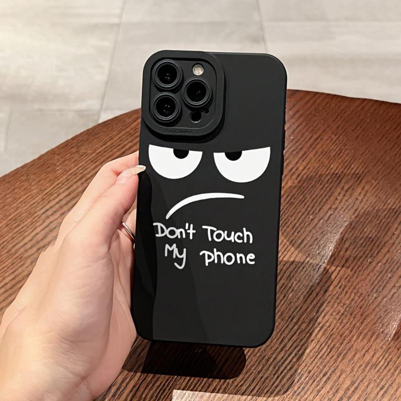 Funny Letter Pattern Phone Case, Full Body Shockproof Phone Protective Cover, Fashion Phone Accessories Compatible with iPhone 15 14 13 12 11 XR Series