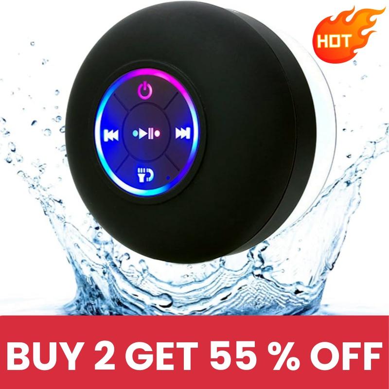 Mini Portable Wireless Speaker, Rechargeable Waterproof Speaker with LED Light, Portable Bluetooth-compatible Speaker for Beach,  Audio Smartphone