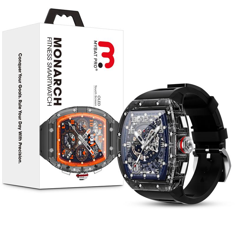 MyBat Pro Monarch Crystal Fitness Smartwatch - Black Android Device Wearable Bluetooth