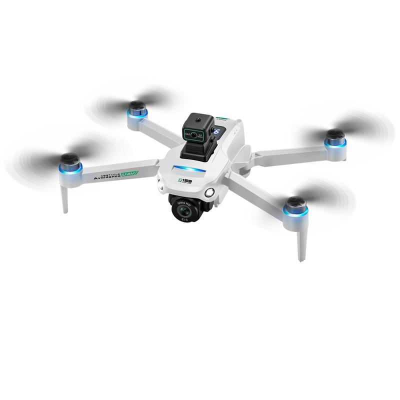 Wireless 5G GPS drone Four-sided obstacle avoidance, optical flow positioning long batttery life and screen remote controller accessories dual cameras carrollers camara inteligente WiFi PanTilt