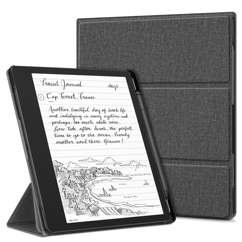 Fintie Trifold Stand Case for Kindle Scribe (2024 2022),  Premium PU Leather Kindle Scribe Cover with Pen Holder, Auto-Wake Sleep, Kindle Shell