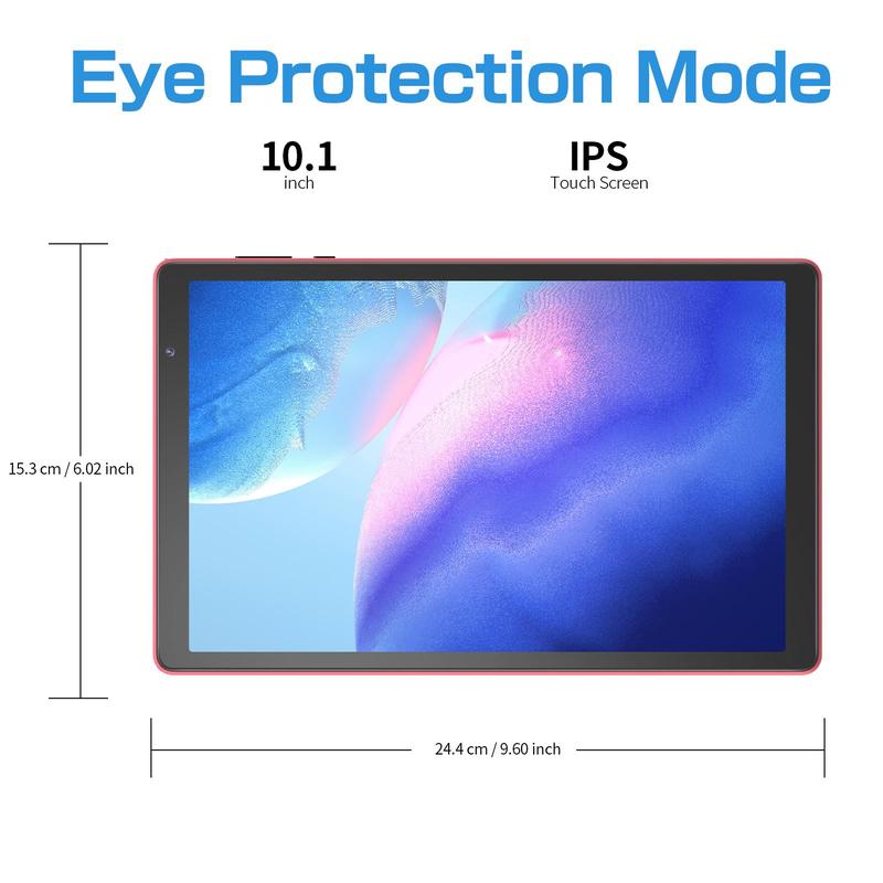 10.1 inch Android Tablets, Quad-Core 1.6Ghz Processor, HD IPS Display, Support 2.4G WiFi Only, Tablet Android, Electronics Dual Camera, Android Tablet, Summer Gift, Smartphone Cellphone & Tablets Product