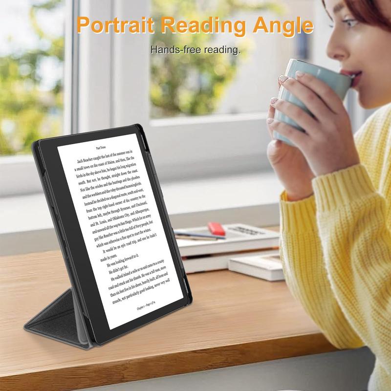 Fintie Trifold Stand Case for Kindle Scribe (2024 2022),  Premium PU Leather Kindle Scribe Cover with Pen Holder, Auto-Wake Sleep, Kindle Shell