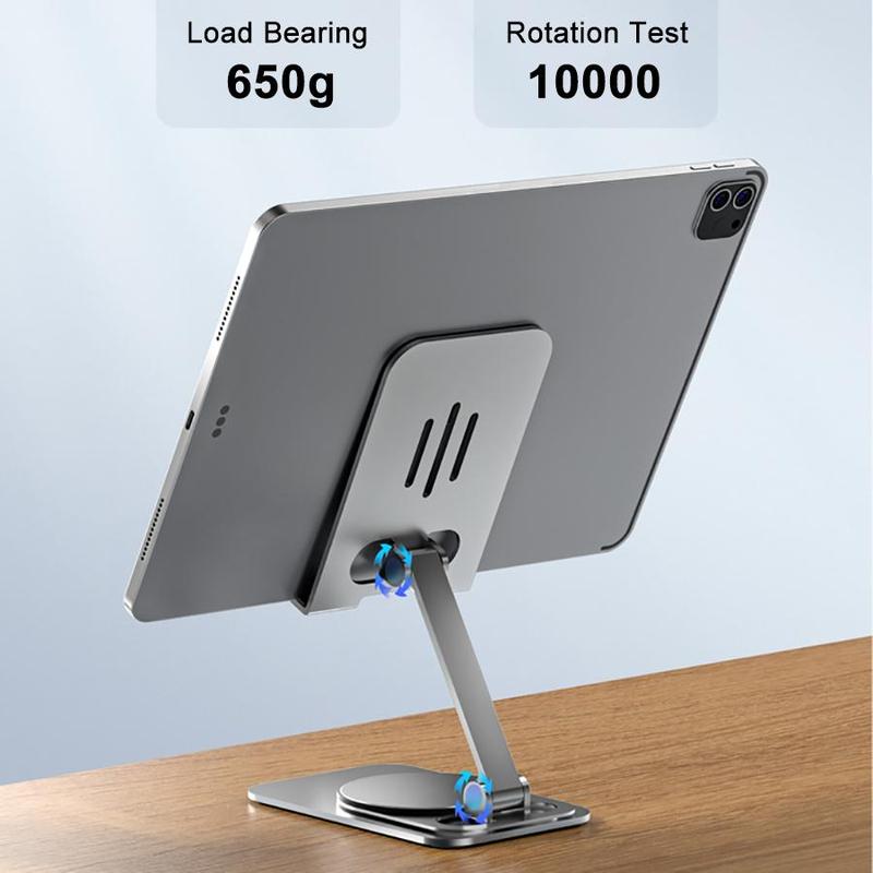 Portable Foldable Phone Holder, 1 Count 360° Rotatable Stable Phone Stand, Adjustable Desktop Phone & Tablet Holder, Phone Accessories For Home Office