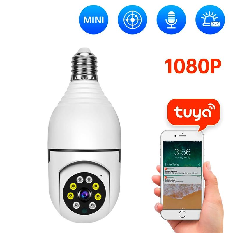 Light Bulb Security Camera,5G&2.4GHz WiFi 3MP Security Cameras Wireless Outdoor Motion Detection and Alarm,Two-Way Talk,Color Night Vision,Human Detection,Time-limited offer