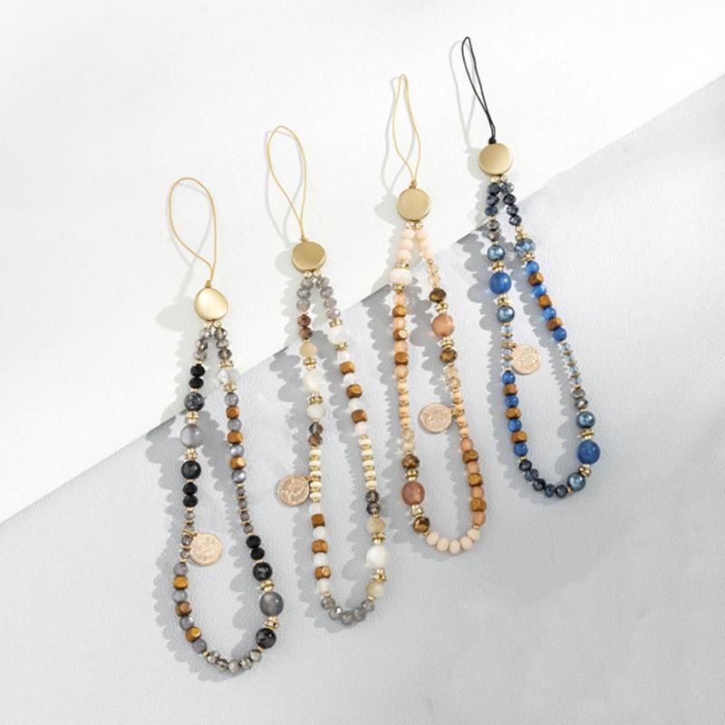 Fashion Beaded Phone Chain, Anti-lost Phone Decorative Lanyard, Phone Strap for Women & Girls, Mobile Phone Decoration Accessories