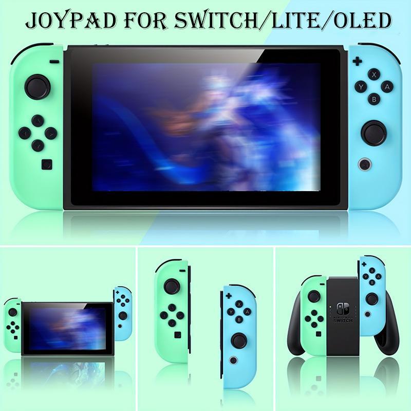 Replacement for Nintendo Switch, Switch Controller, Support Wake-up Dual Vibration Screenshot Motion Control, No NFC, Left and Right Wireless Controller for Switch OLED Lite Console, Gaming Accesories, Charger Wrist Strap Screen Protector Carry Bag