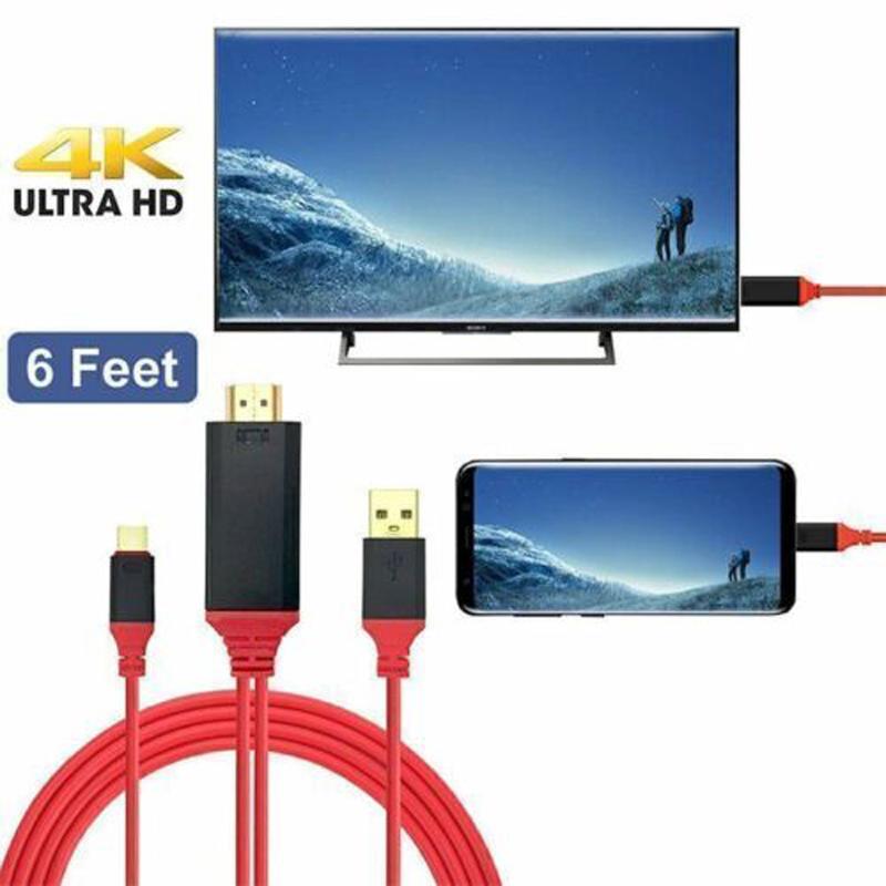 MHL USB-C Type C to HDMI USB A HDTV 4K 60Hz Cable Adapter for Android Phones Tablet