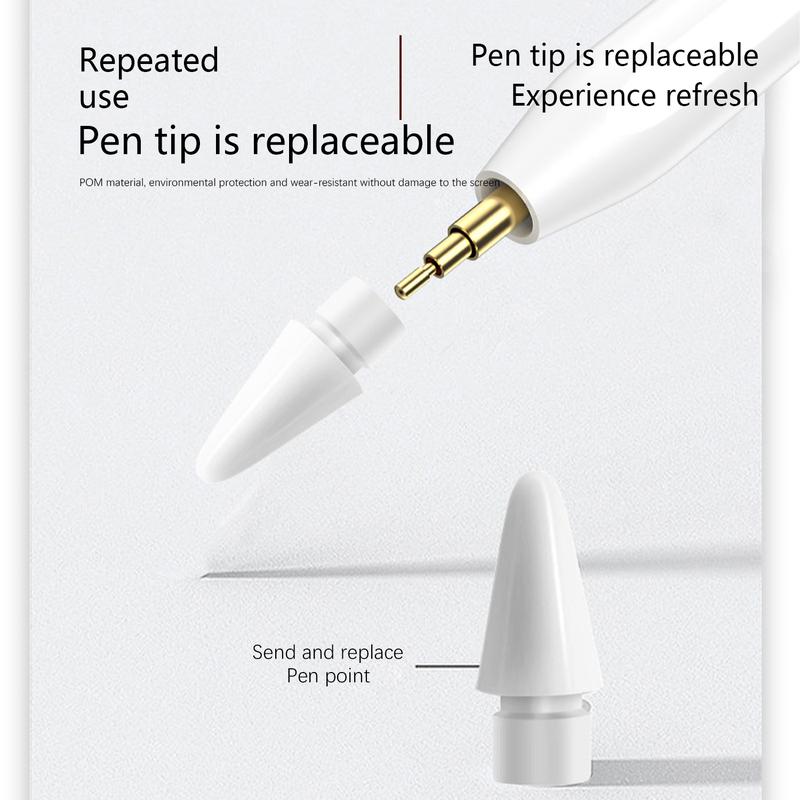 [FreeShip]Stylus Pen Universal Active Stylus, Stylus Pen Compatible for iPhone for Android Smartphone Touchscreens Phones, Rechargeable Stylus Pen with Touch Screen, Stylus Pencil for tablet, Stylus Pen for iPad Active Pencil-White, Computer Accessories