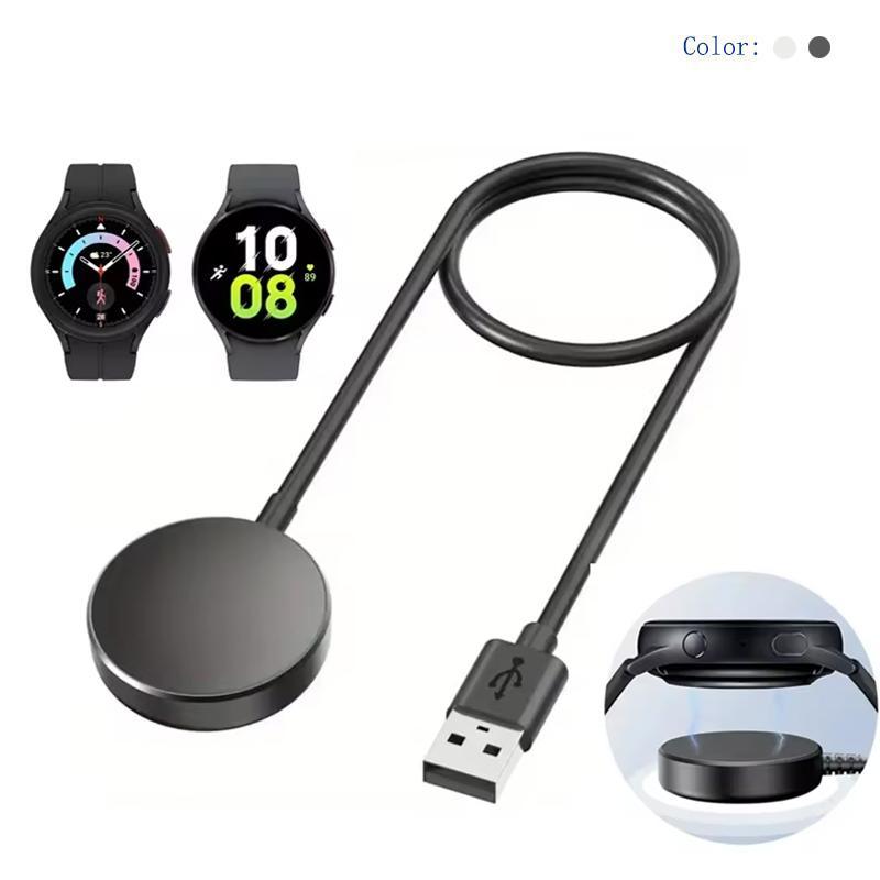 Portable USB PD Cable Fast Charging Station, 1 Count Magnetic Wireless Smart Watch Charger, Fast Watch Charger for Samsung Galaxy Watch 8 7 6 5pro 5 4 3 Active 2