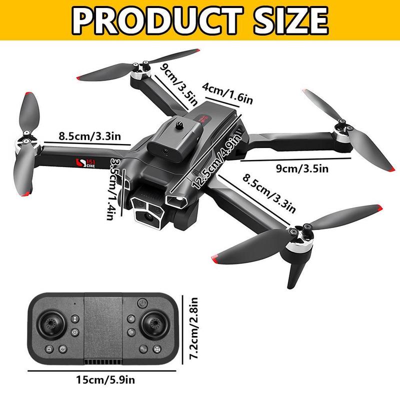 Drone With Camera 8K FPV Foldable Drone For Beginners & Children Quadcopter With Voice Gesture Control With Suitcase One-touch Take-off Land Optical Flow Positioning 360° Turn-over Waypoint Flight,Christmas gifts