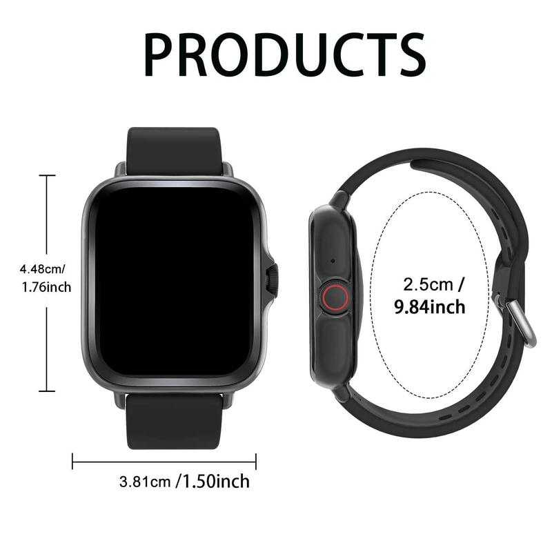 Multifunctional 1.83 Inch Smart Watch, Fashion Digital Watch with SMS Reminder, Sports Watch with Multi-sport Modes for Women & Men