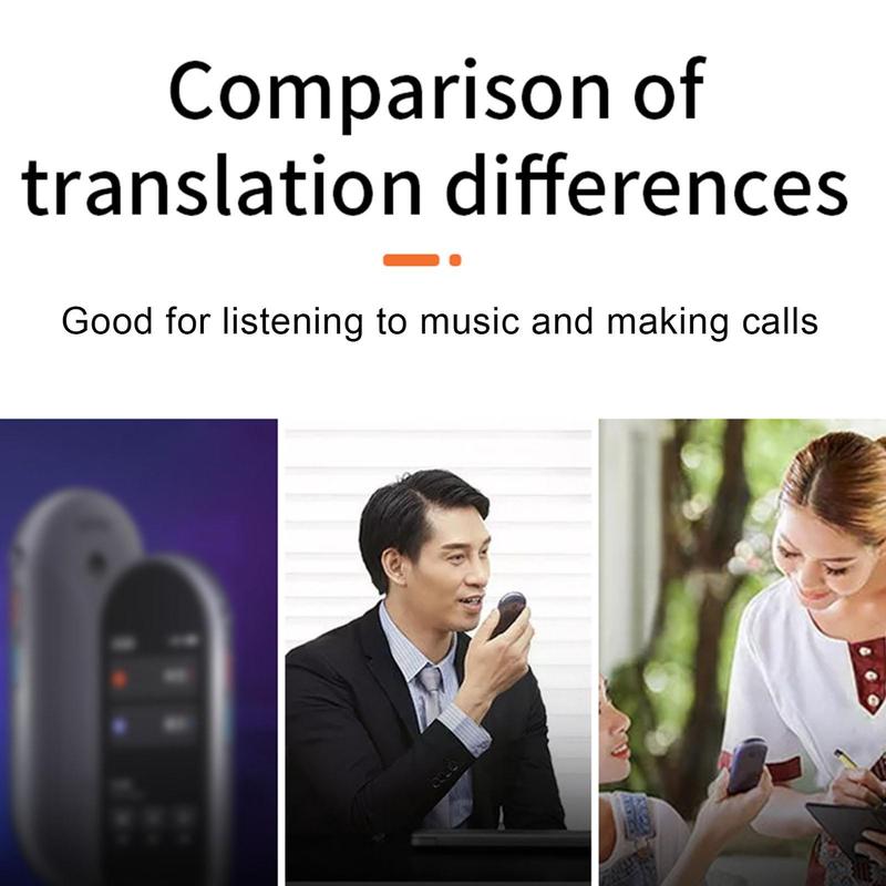 114 languages ​​translation Bluetooth headset, support real-time translation language High-precision Bluetooth translation headset, suitable for calls, music or games