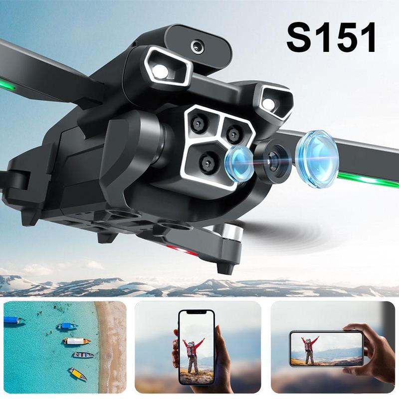 Drone With Camera 8K FPV Foldable Drone For Beginners & Children Quadcopter With Voice Gesture Control With Suitcase One-touch Take-off Land Optical Flow Positioning 360° Turn-over Waypoint Flight,Christmas gifts