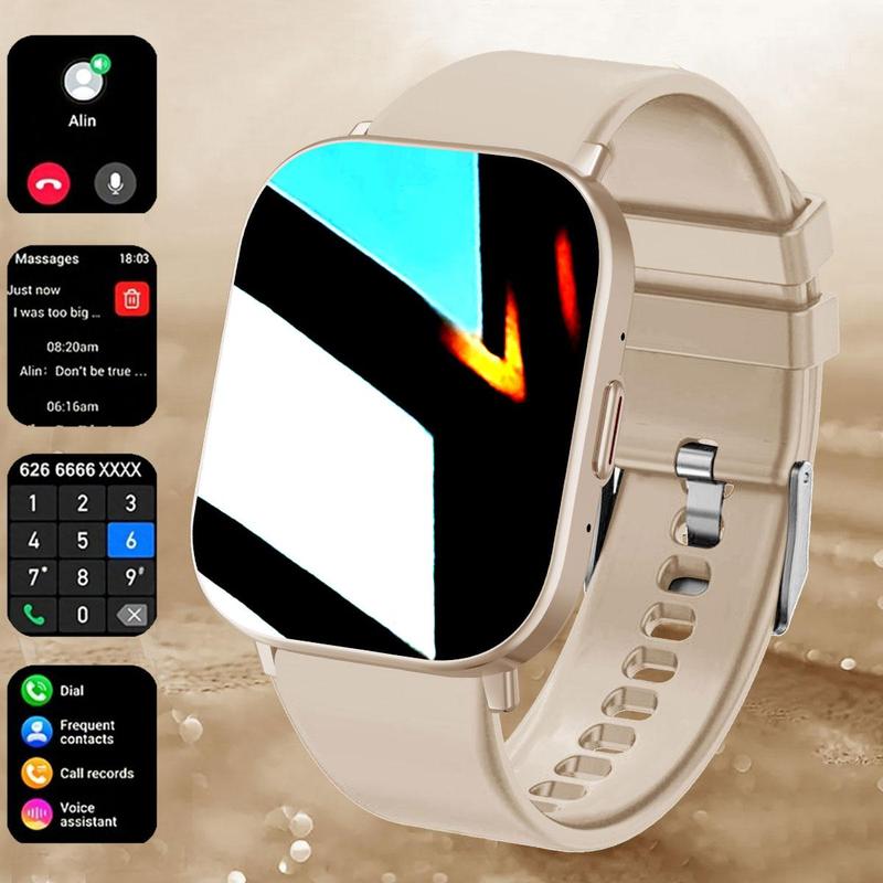 2.01 Inch Smart Watch, HD Wireless Call 100+ Sport Mode Smartwatches, Full Touch Wristwatch, Smart & Wearable Devices Smart Watch for iPhone & Android Smartphone, Back to School, Watches for Men & Women