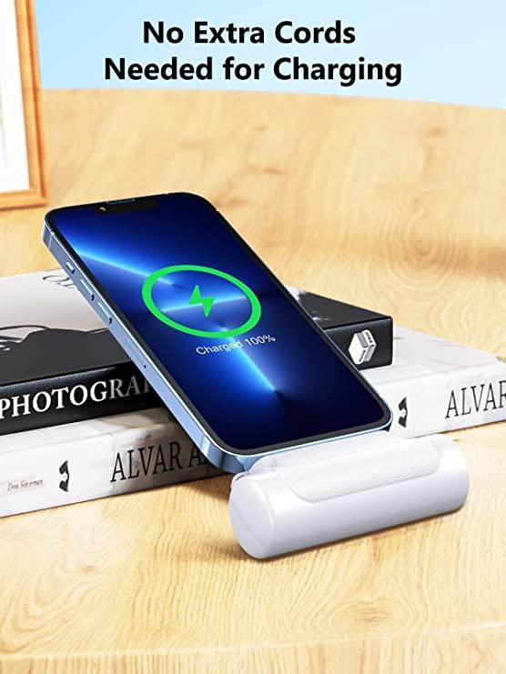 6500mAh Ultra-Compact Power Bank, 20W Fast Charging Cute Battery Pack Compatible with iPhone 14 14 Pro Max 13 13 Pro Max  12 12 Pro Max 11 Pro XS Max XR X  8 716 Plus Airpods Cellphone Smartphone Mobile Charging