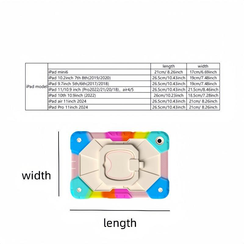 Shockproof Tablet Case with Stand, Tablet Protective Cover, Tablet Protector for iPad Air Pro, Tablet Accessories