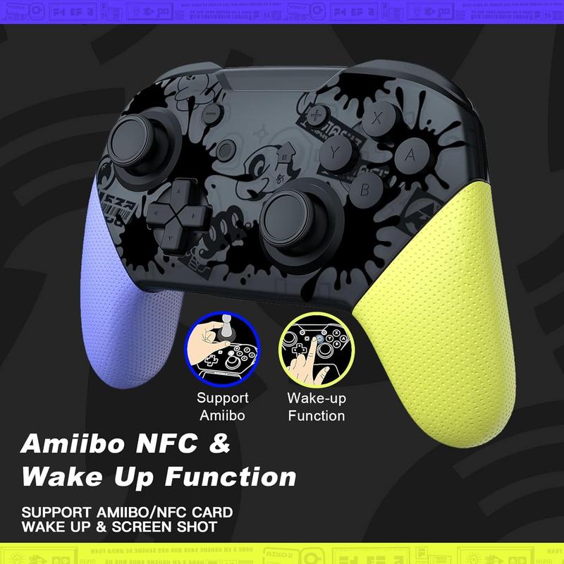 NFC Switch Pro Gaming Controller, Wireless Switch Pro Controllers with NFC Dual HD Vibration Screenshot Wake-up Function Auto-Pairing Motion Control 1300mAH Battery, Upgraded Gamepad Switch Control Replacement for Switch Switch Lite Switch OLED PC