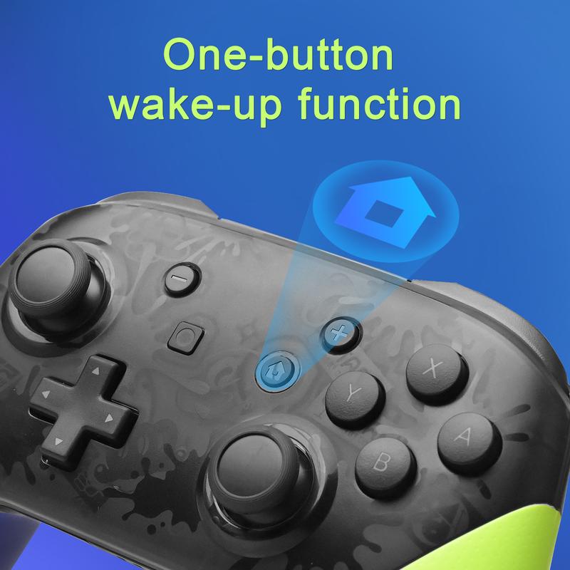 NFC Switch Pro Gaming Controller, Wireless Switch Pro Controllers with NFC Dual HD Vibration Screenshot Wake-up Function Auto-Pairing Motion Control 1300mAH Battery, Upgraded Gamepad Switch Control Replacement for Switch Switch Lite Switch OLED PC