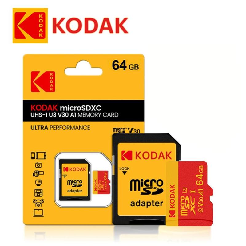 Kodak Micro SDXC Memory Card, 1 Count TF Card Micro SD Storage Card with Card Adapter, Support for Mobile Phone Digital Camera Traffic Recorder