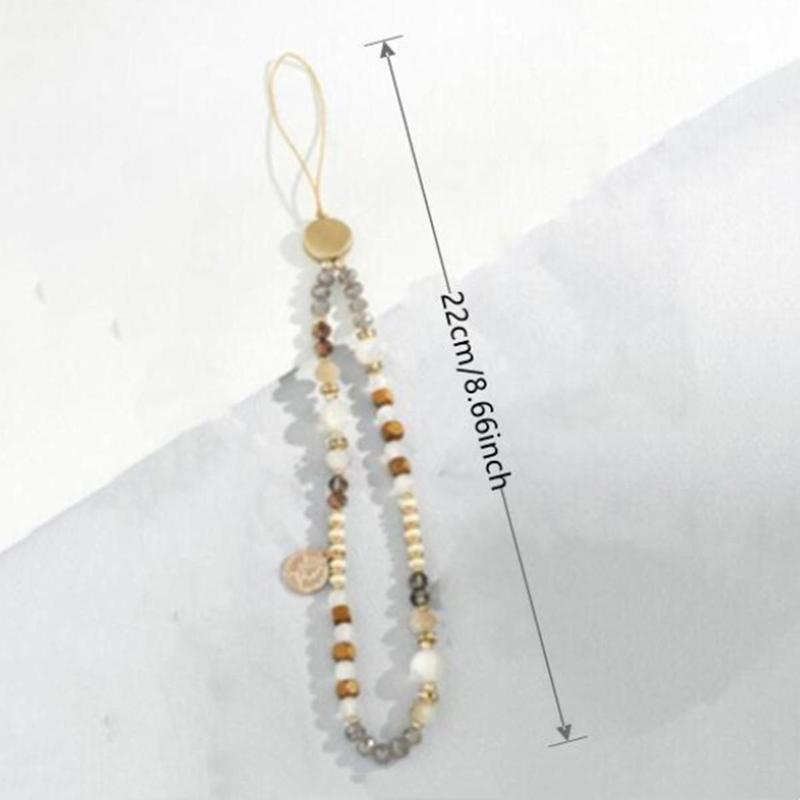 Fashion Beaded Phone Chain, Anti-lost Phone Decorative Lanyard, Phone Strap for Women & Girls, Mobile Phone Decoration Accessories