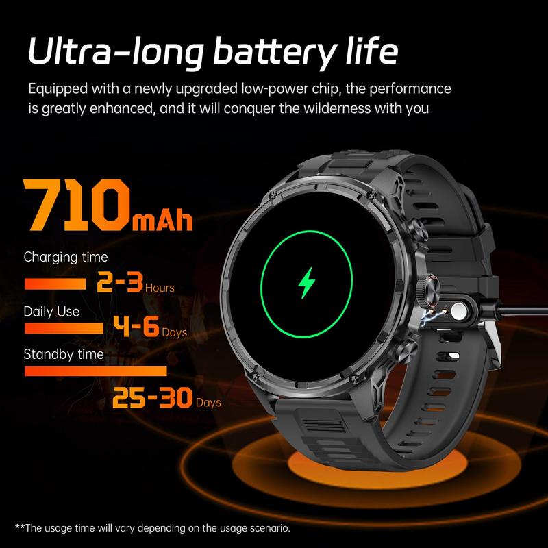 Multifunctional Smart Watch, Fashion Digital Watch with Answer Make Call 100+ Sports Modes Message Notification, Sports Watch for Women & Men