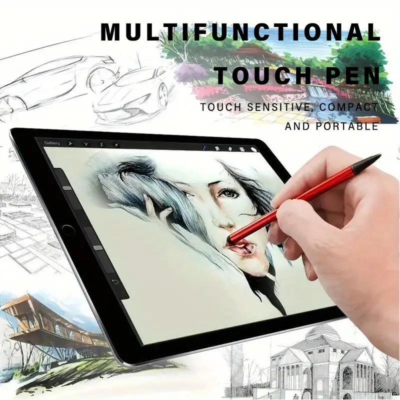 2 in 1 Mobile Phone Touch Screen Stylus, Dual Function Stylus for iPhone 14 13 12 11 Pro Max X, Smart Stylus for Samsung Galaxy S23 S22 5G Plus & Tablet