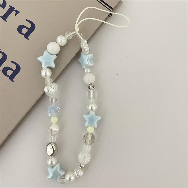 Cute Star Design Phone Chain, Anti-lost Phone Decorative Lanyard, Fashion Phone Strap for Women & Girls, Mobile Phone Decoration Accessories