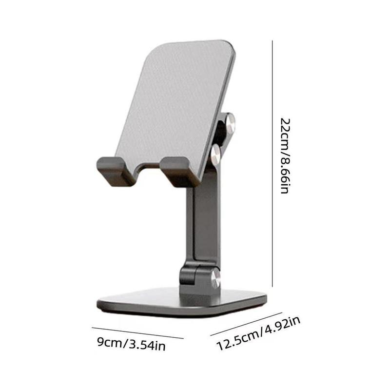 Folding Desktop Phone Holder, Adjustable Smartphone Tablet Stand Mount, Universal Phone & Tablet Holder Stand For Live Streaming & Watching TV, Cellphone Accessories