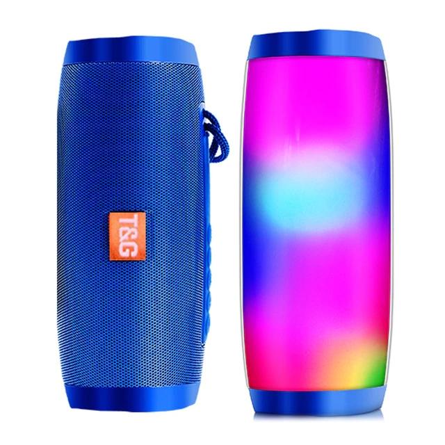 USA LED Light Bluetooth Speaker Wireless Waterproof Outdoor Stereo Bass USBTFFM