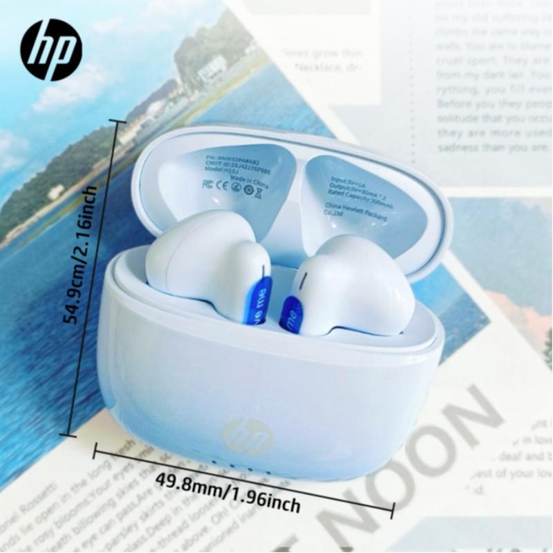 HP Wireless Earphone, 1 Count In-ear Design Noise Cancelling Headphone with Charging Case, Stereo Bass Earbuds, IPX4 Waterproof Sports Earphone