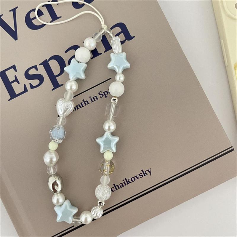 Cute Star Design Phone Chain, Anti-lost Phone Decorative Lanyard, Fashion Phone Strap for Women & Girls, Mobile Phone Decoration Accessories