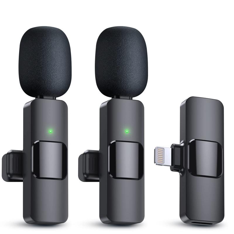 Portable Wireless Lavalier Microphone,Seamless Audio Integration: Collar Clip Lavalier Mic for All Occasions Charging Compact