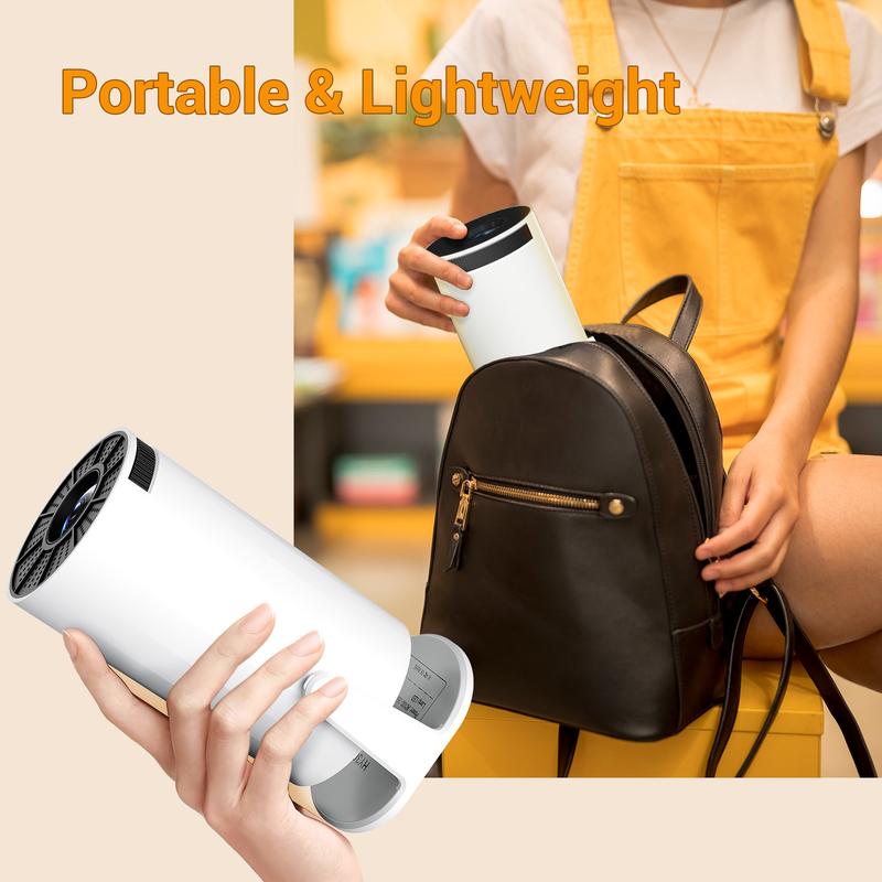 Mini WiFi Projector, Auto Keystone Correction Portable Projector 720P Support 180° Adjustable Stand, BT 5.0 Android 11, 4K 150 ANSI Smart Projector, Home Video Projector for Phone TV Stick Laptop