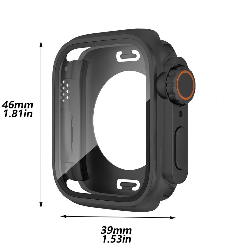 Waterproof & Dustproof Smart Watch Case, Full Coverage Smart Watch Protective Case, Smart Watch Protector Cover Compatible with Apple Watch 40mm 41mm 44mm 45mm