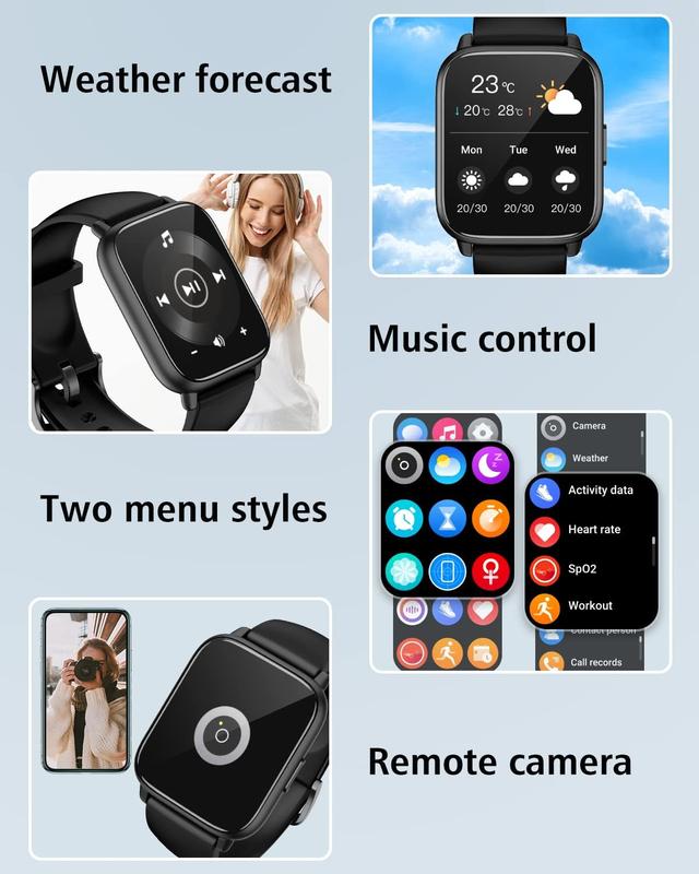 Smart Watches for Women Men (Answer Make Calls), 1.8