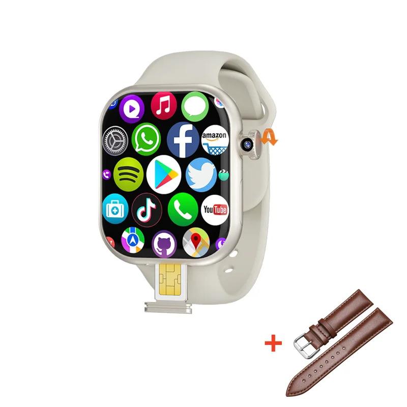 S10 Plus Smartwatch 4G Android 256GB Storage 4G 5G LTE Sim Card GPS WIFI 2.29 inch 490*580 Amoled NEW Smart Watch Rotary Camera