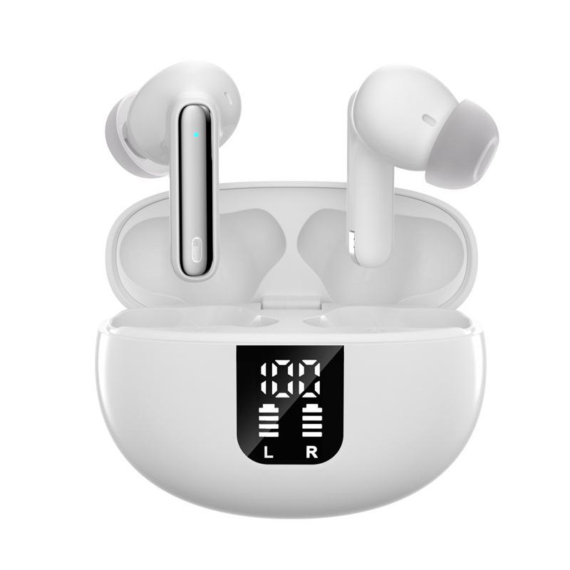 Wireless earphones 5.3 ，high fidelity stereo with 4 ENC canceling microphones, LED display screen, Audio Headphones Earbud Electronic Headset