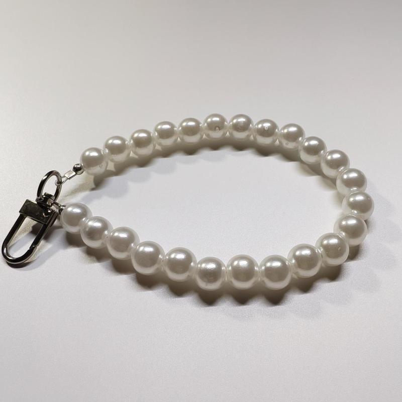 Faux Pearl Decorated Phone Chain, Fashionable Phone Lanyard, Multifunctional Pendant Chain Bracelet, Phone Strap for Women & Girls