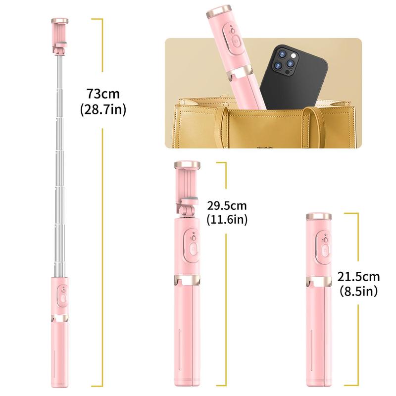 Selfie Stick Tripod, Multifunctional Selfie Stick with Tripod, Portable Phone Accessories for Live Streaming, Vlogging, Selfie Phone Holder