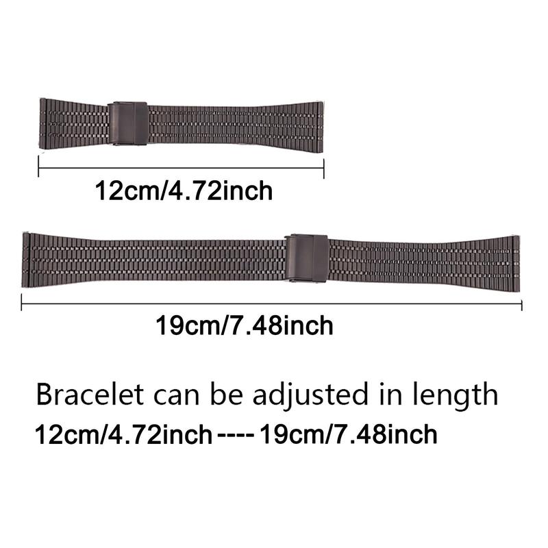 Stainless Steel Watch Band (Band Only), Smart Watch Band for Samsung Galaxy Watch 6 5 4 & Huawei Series GT 2 3 4 Pro, Fashion Wearable Accessories for Men & Women