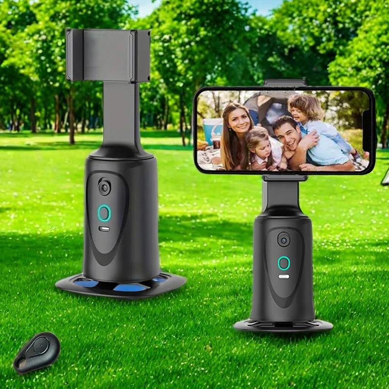 360 Degree Automatic Rotating Selfie Gimbal Phone Holder, No APP Required Selfie Phone Gimbal, Selfie Accessories for Live Streaming, Vlogging, Photography